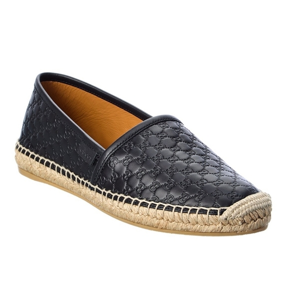 Gucci GG Microguccissima Leather Espadrille in black - Picture 5 of 14